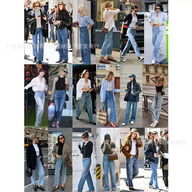 Брендовые женские джинсы оптом, прямые поставки из Гуанчжоу, физические прямые поставки оптом от Thirteen Lines