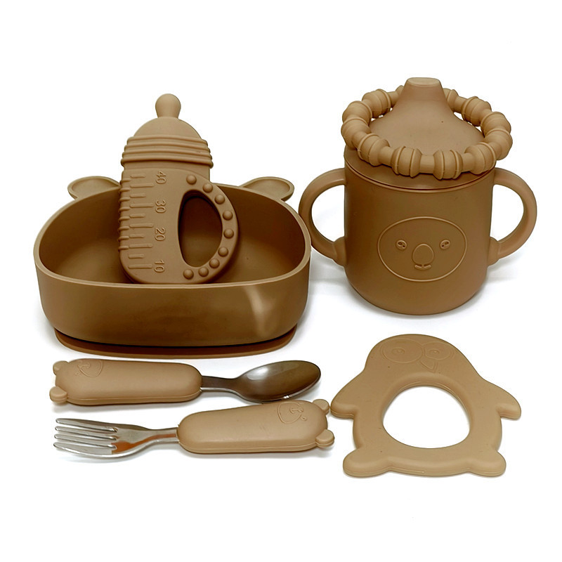 Children's silicone dinner plate
