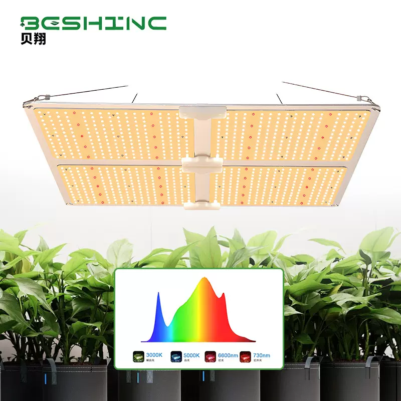 LED量子板全光谱植物生长灯防水跨境大棚草莓多肉种植生长补光灯