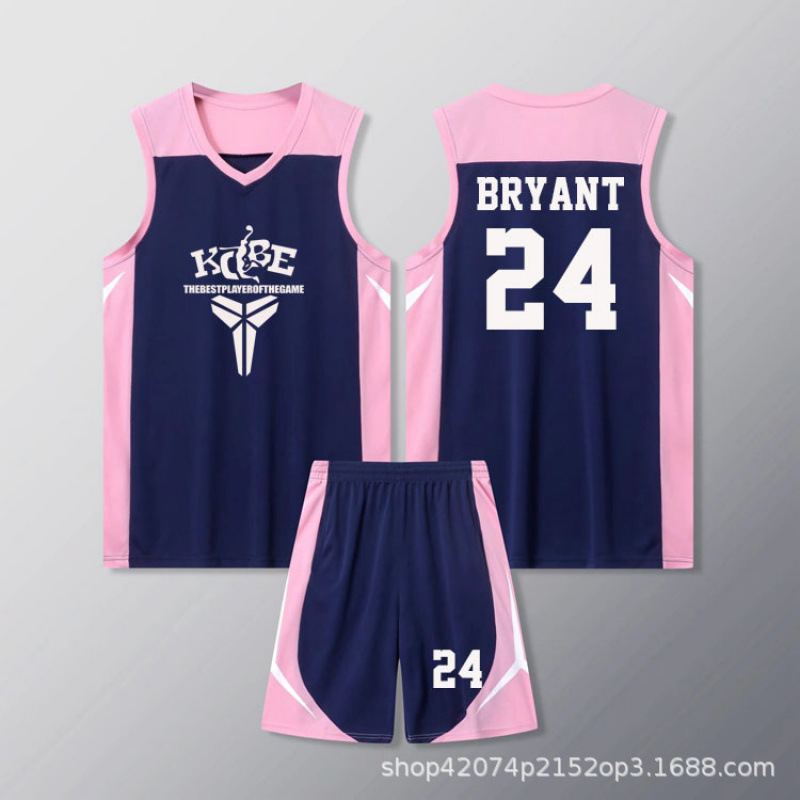 Children's New Basketball Uniforms for Men and Women, School Corporate Game Uniforms, Training Jerseys, Vests with Printed Numbers