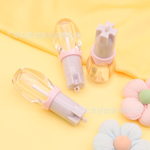 New Product Small Capacity Hanging Ring Lip Gloss Tube Hanging Price Lip Glaze Tube Round Tube Lip Mud Makeup Packaging Manufacturer Direct Delivery