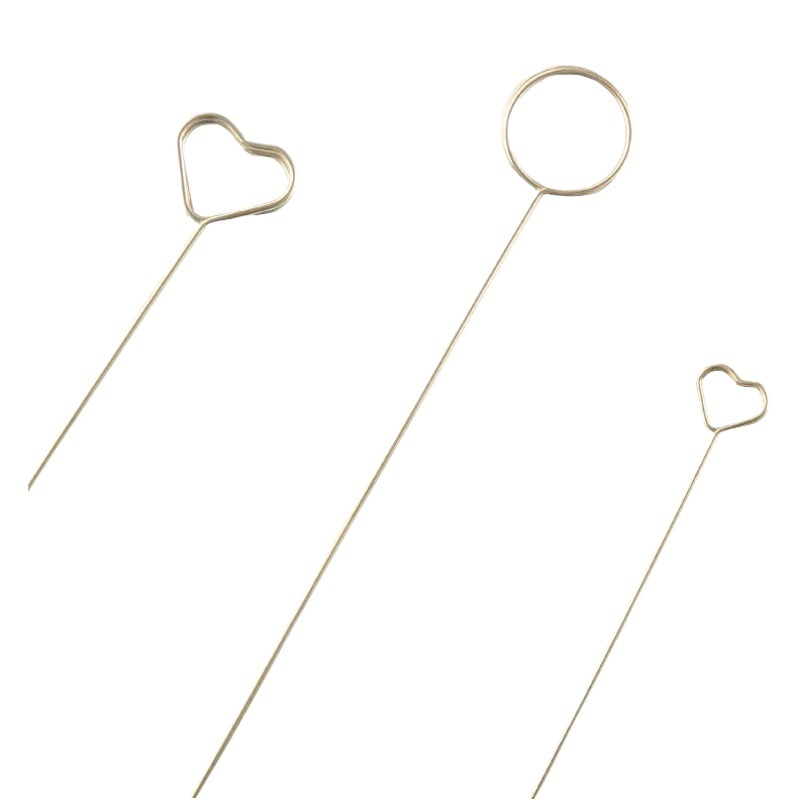 Embalaje de ramo, portallita de tarjeta, metal, en forma de corazón, arreglos florales, inserto de flores, suministros para floristería de San Valentín