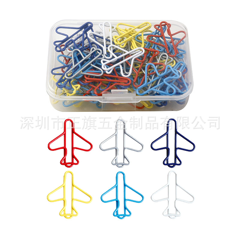 Color transfronterizo metal animal en forma de clip de papel forma creativa clip de papel Oficina marcador titular caja traje