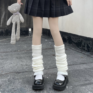 Knitted Socks Harajuku Style y2k Spice Girls Subculture Japanese Jk College Style Tube Stacks Loose Calf Stacks