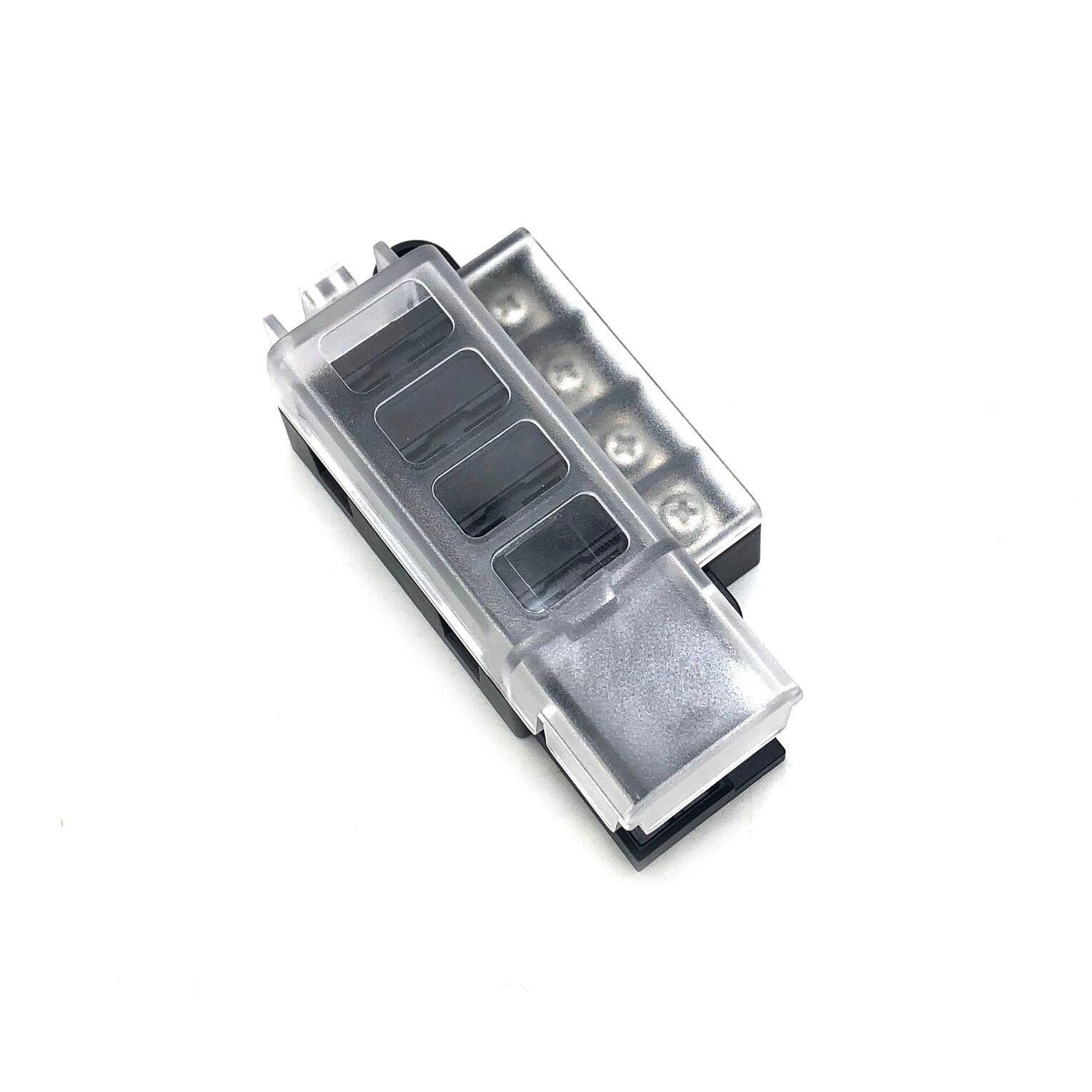 外贸热销一进四出长方条形汽车保险丝盒 汽车电路保险器断路器