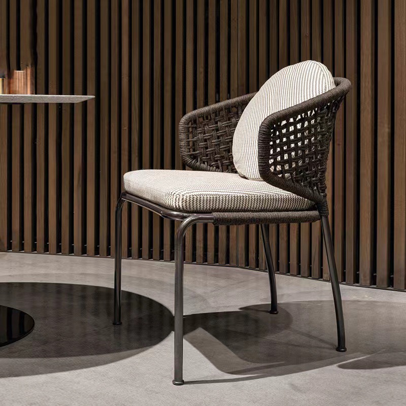 Nordic vine chair hotel lobby restaurante café recepción negociación dormitorio balcón residencial tela de cuerda art de vine