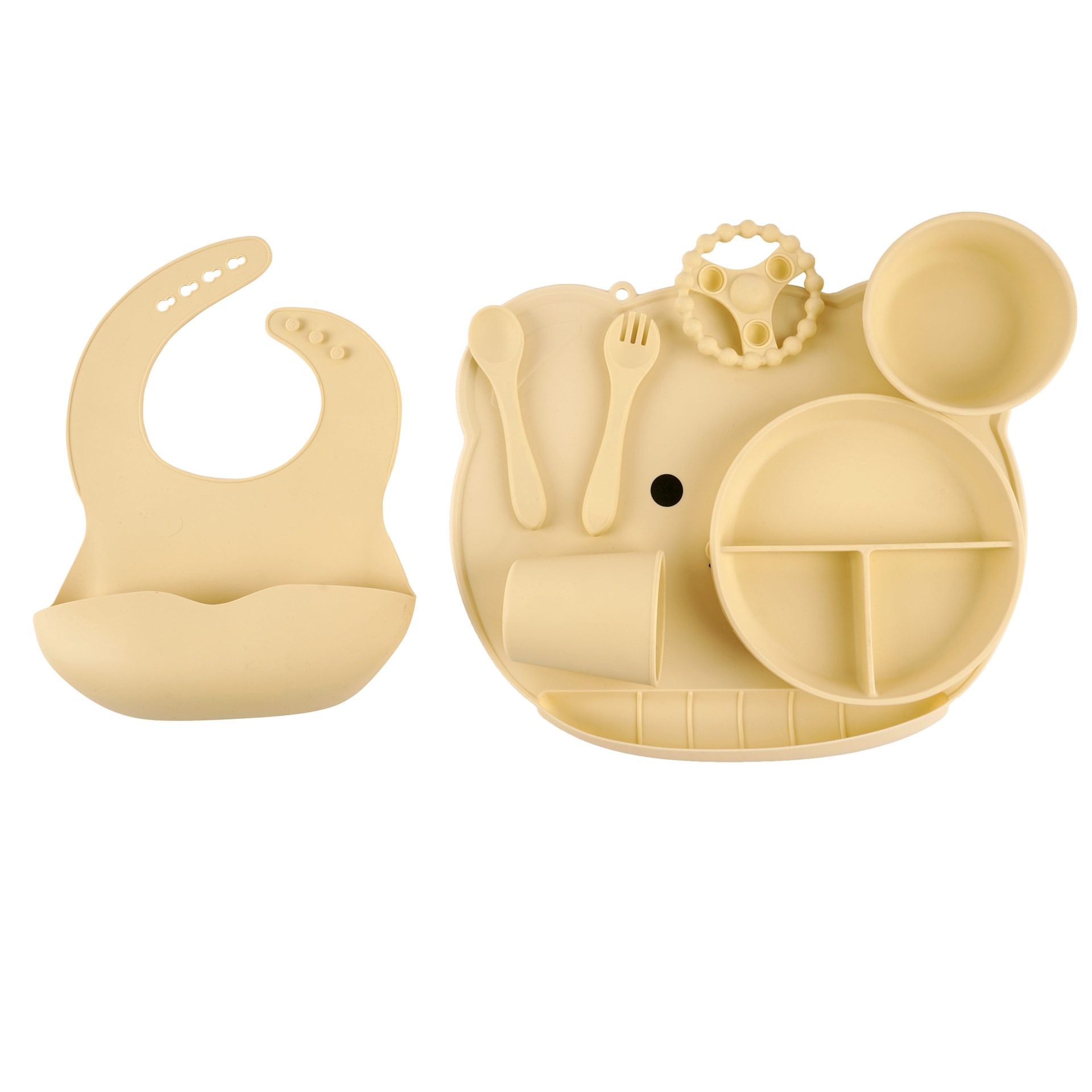 Manteles individuales de silicona Alfombrilla de mesa de silicona impermeable antideslizante para niños Almuerzo para estudiantes Alfombrilla de aislamiento térmico a prueba de aceite Manteles individuales de dibujos animados para bebés