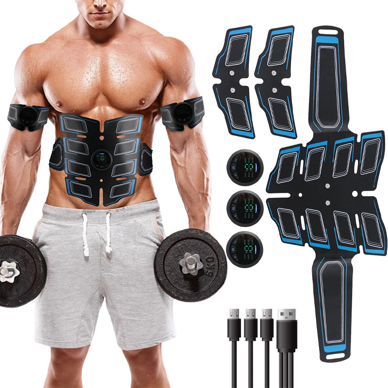 Abdominal Muscle Patch for Fat Reduction and Shaping, Abdominal, Arm and Leg Exercise, Abdominal Hydrogel Fitness Belt, Cross-Border Factory Wholesale