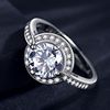 Ring, Amazon, silver 925 sample, European style, suitable for import, 3 carat