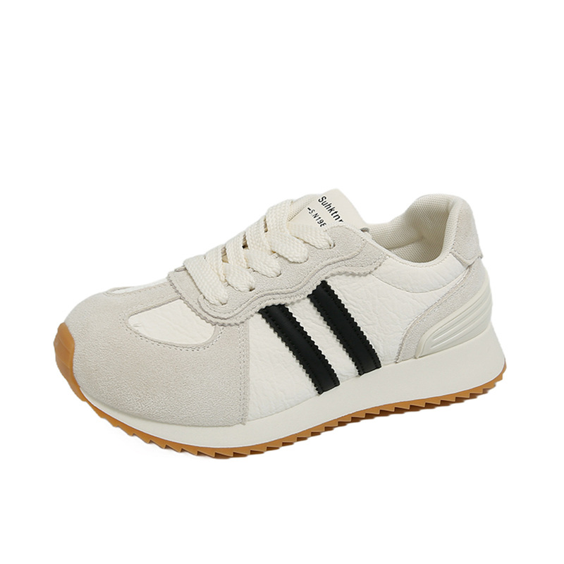 Woodpecker Popular Forrest Gump Shoes Women's Shoes 2025 New Autum Versatile Casual Sports Shoes Round Toe Students Thick