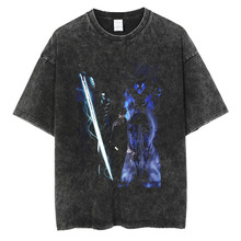 Hot Anime Solo Leveling Sung Print Tshirt �Ҷ�������ˮϴ��