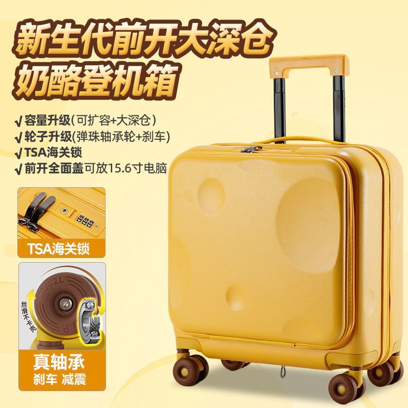 Deep Compartment Trolley Suitcase for Women with Universal Wheels, Travel Suitcase for Students, Female Luggage with Combination Lock 18inch 20inch Deep Compartment Trolley Suitcase for Women with Universal Wheels, Travel Suitcase for Students, Female Luggage with Combination Lock 18inch 20inch