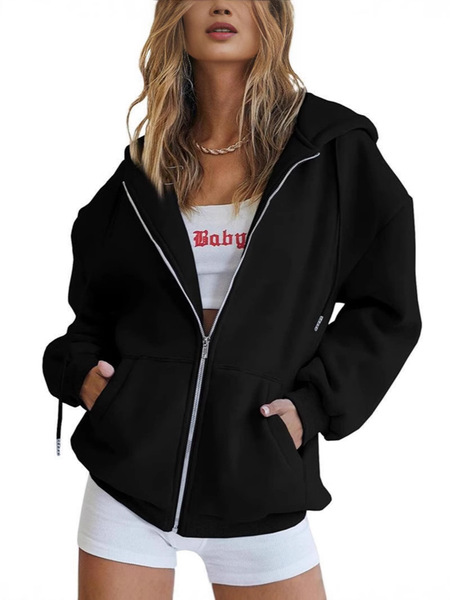 quality sports hoody for leisure with zipper