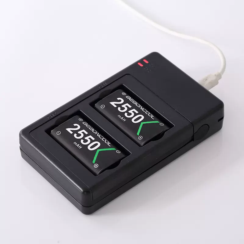 Xbox Series S/X手柄双充电池充电器套装　Xbox手柄电池一充二电