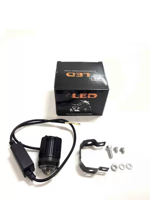 F8 Motorcycle Led Headlight, High and Low Beam, Strong Light, External for Electric Scooters, Direct from Manufacturer (Motorcycle headlights, headlights) - single-near-white-far-white