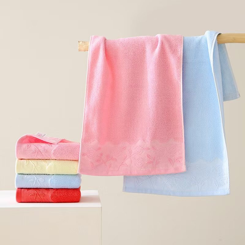 가정용 32수 면 자카드 타올, 부드럽고 흡수성 좋은 세안 타올, 결혼식 신부 들러리 기념품 타올