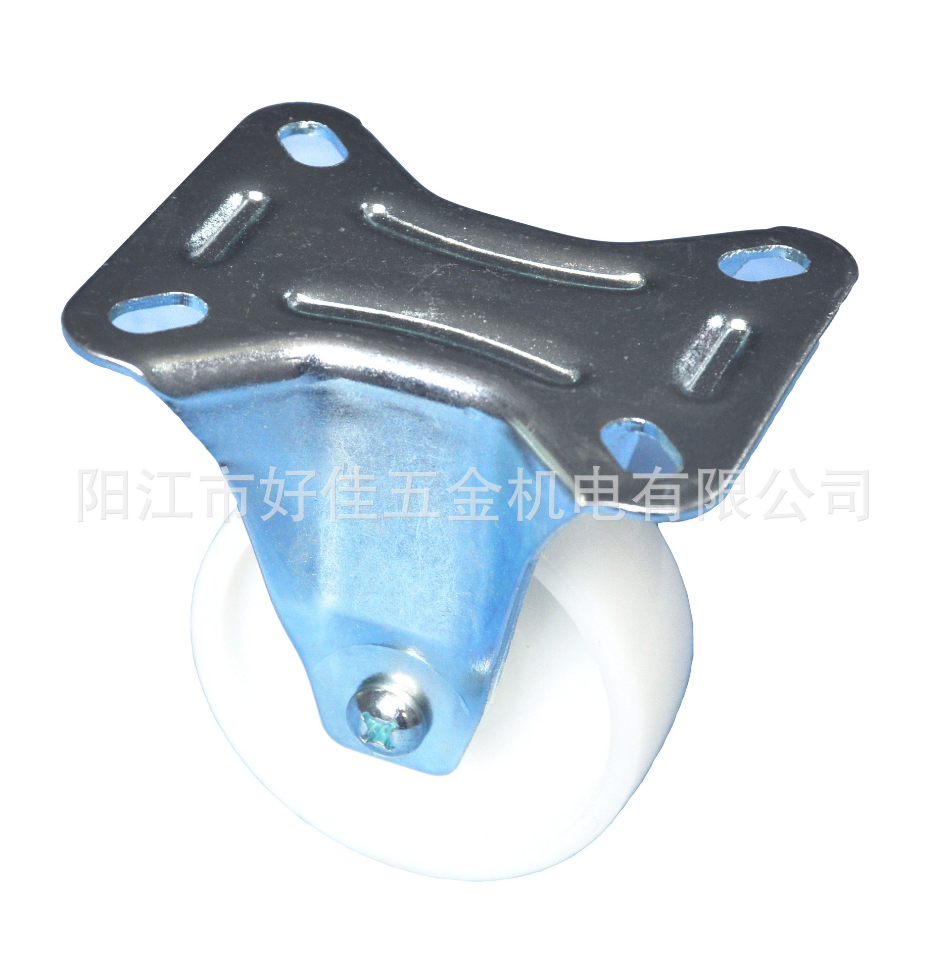 源头工厂热卖80X28mm欧洲款高强白色PA尼龙定向脚轮