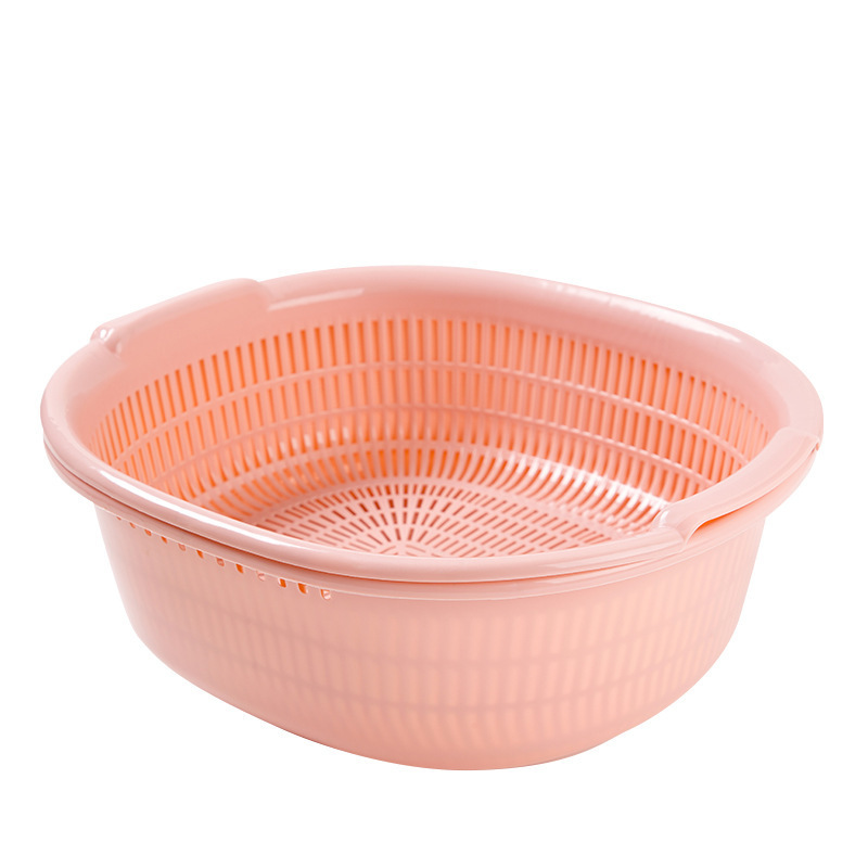 二層水切りかご、家庭用洗い桶、大型プラスチック製キッチンかご、フルーツボウル、リビングルーム用フルーツプレート|undefined