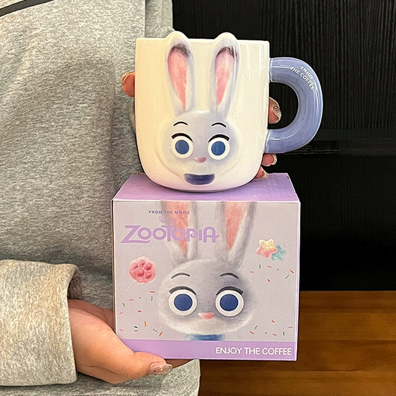 Керамическая кружка (Zootopia Judynik) — 500/650 мл, милый набор подарков с парой персонажей