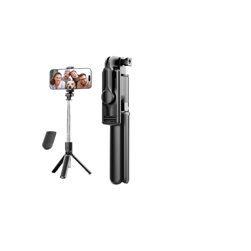 Fábrica al por mayor Bluetooth selfie stick universal horizontal y vertical trípode selfie stick teléfono móvil soporte Cámara artefacto