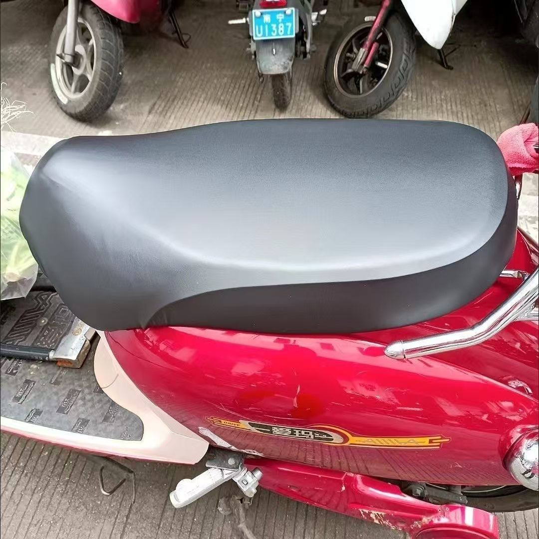 Universal Motorcycle and Electric Scooter Seat Cover, Special Sun-Proof, Waterproof, Rain-Proof Leather Electric Motorcycle Seat Cover, Electric Vehicle Seat Cushion