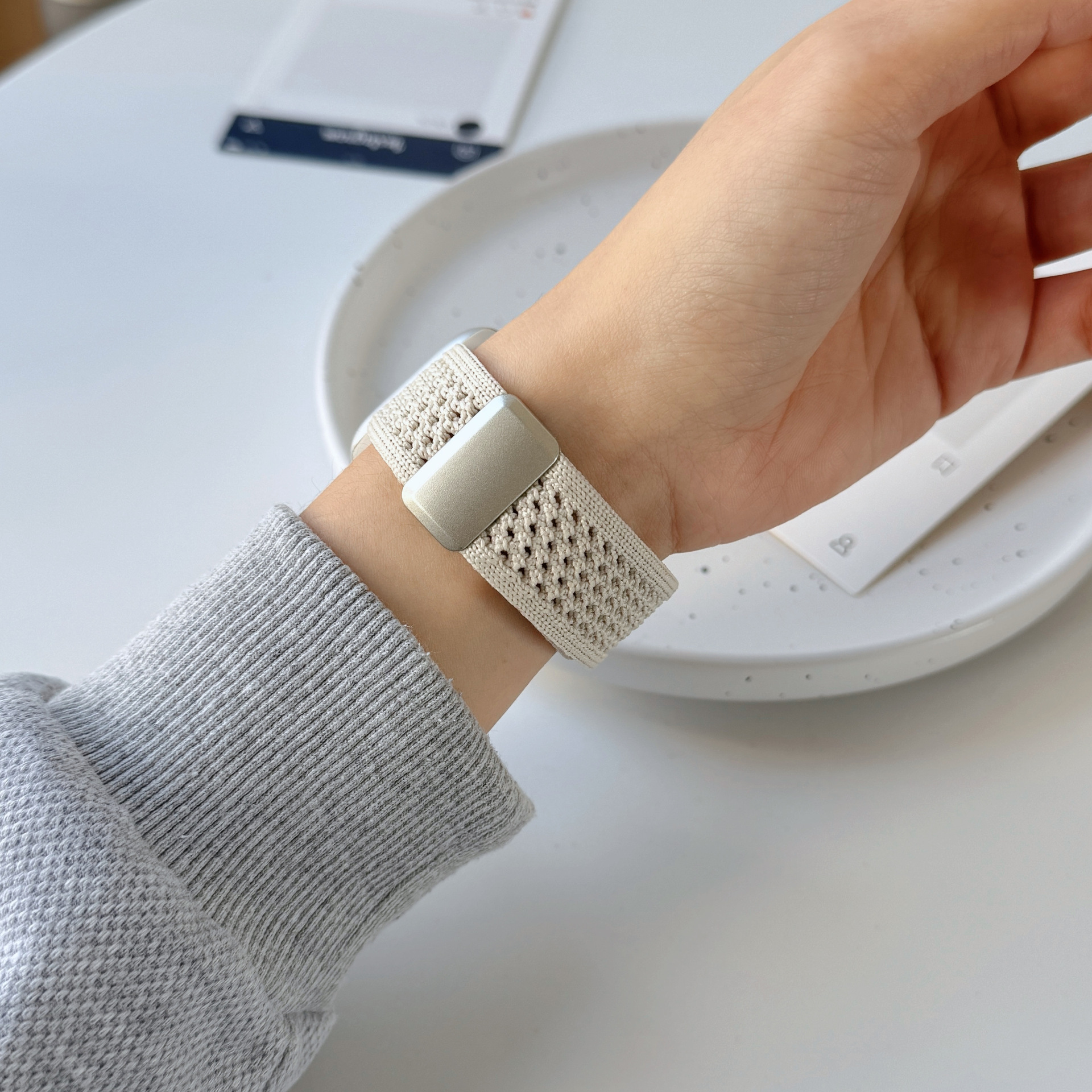 35g Weight Apple Smart Watch Magnetic Strap Classification Nylon Material Solid Color Pattern Fashion style Style Fashion Style Solid Color Apple Smart Watch Magnetic Strap 39