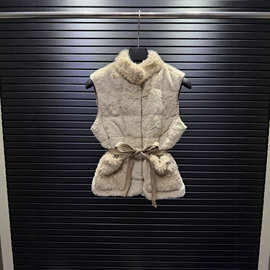 2025新款毒家版本现货高品质蒙家新款绒毛羽绒服背心马甲女款外套