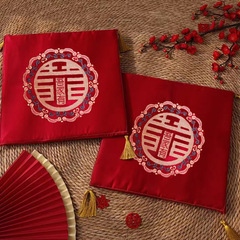 5ZV7 wedding supplies, wedding props, tea ceremony, kneeling cushion, bride's dowry thickened cushion, sitting cushion, happy cushion