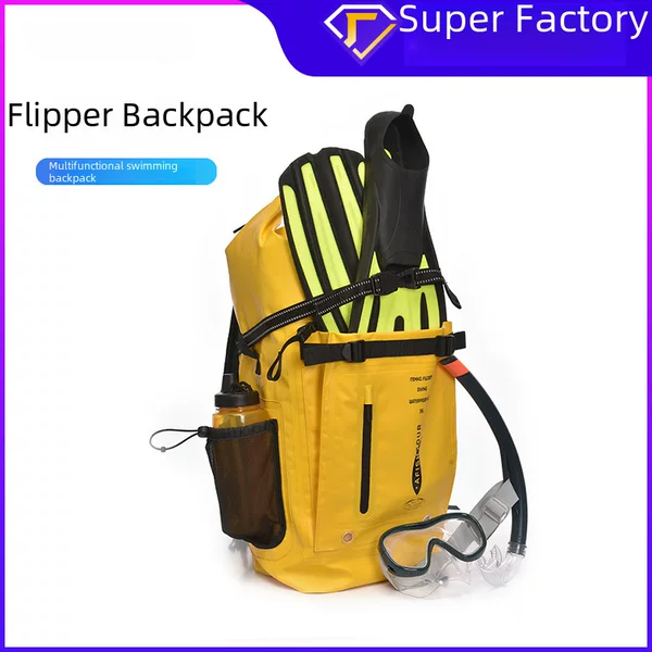 Pvc Waterproof Bag, Fin Bag, Outdoor Sports Equipment, Diving Gear, Large Capacity Backpack, Rainproof and Portable
