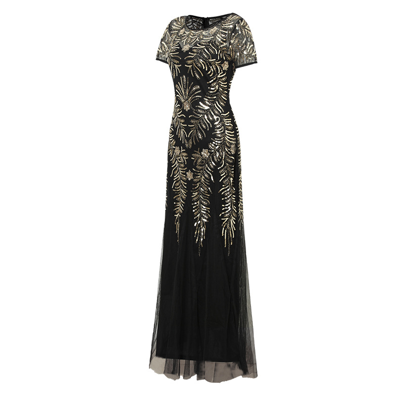 Elegant Sequin Mermaid Evening Dress – Sexy Bodycon Gown For Women, Formal Party & Hostess Dress_ecoleips.com