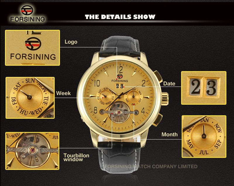 Men's Automatic Mechanical Watch With Tourbillon And Moon Phase_voghion.com