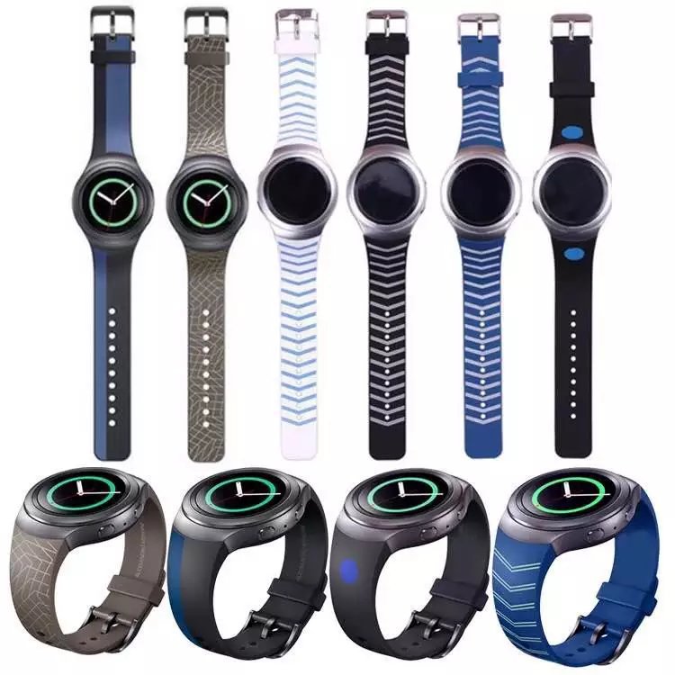 For Samsung Gear s2 R720 Silicone Strap Samsung New Pattern Color Silicone Strap