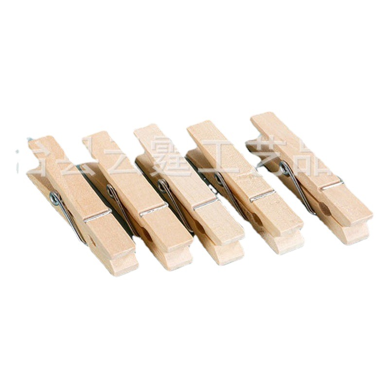 Factory wholesale 2.5/8.4 Wood clip log wood clip storage clip small wood clip photo clip wood crafts