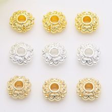��ɫ18K��6mm�������Ʒ�����Ҷ�ݸ���ɵ���Ƭ����diy��Ʒ���ͭ