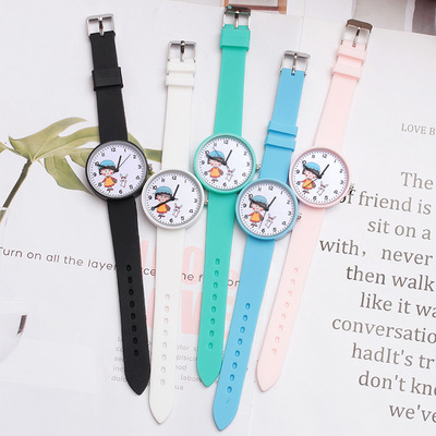 Cartoon pupil lovely Junior school student watch men and women lovers girl Senior high school student children fresh Versatile