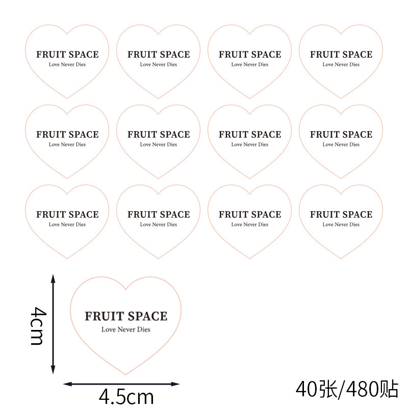 Sticker, 40, 480 pieces