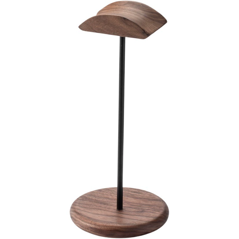 Подставка для наушников из массива черного ореха, деревянная подставка для накладных наушников, простая демонстрационная подставка, подвесная полка