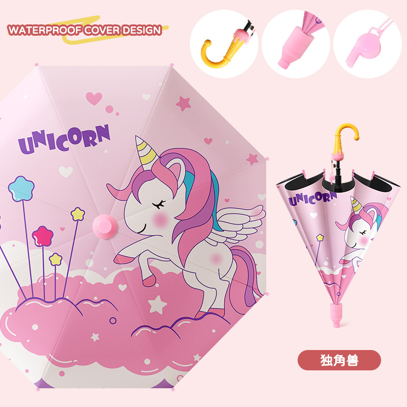 防水カバー子供自動傘かわいい子供傘黒ゴム日焼け止め幼稚園晴傘卸売りカスタマイズ|undefined