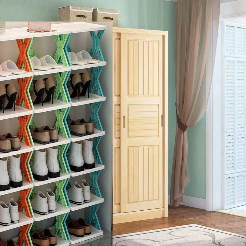 [신발장 초 단위로 변신] 애플 그린 [패널 그레이 + 사이드 패널 그린]