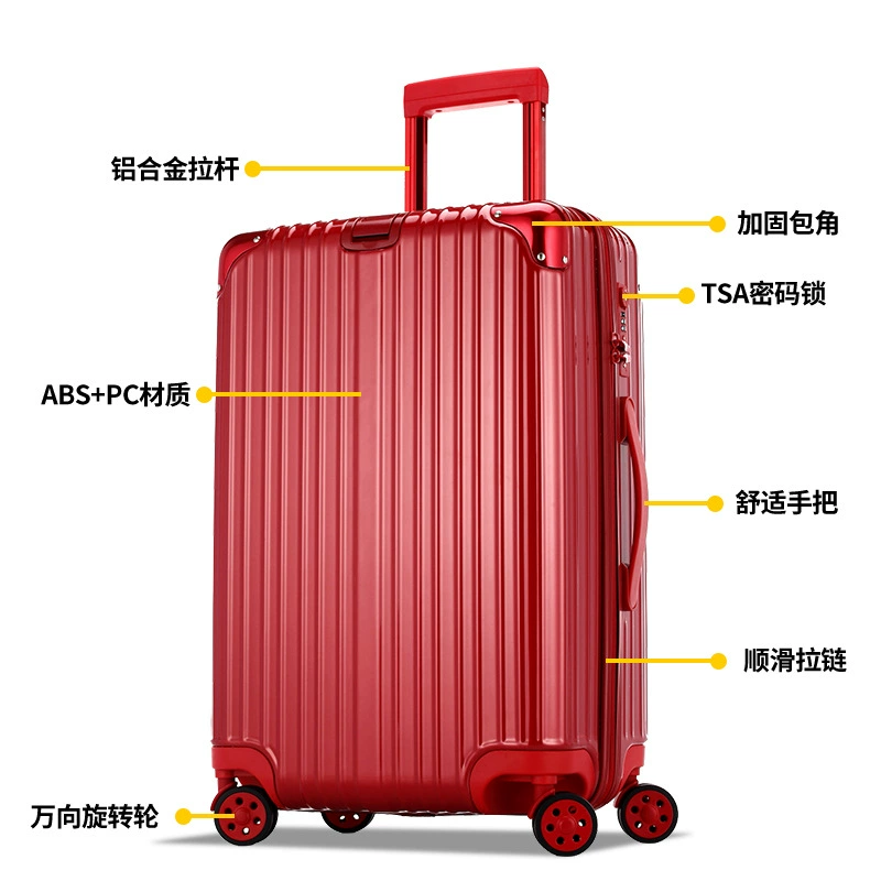 Classic suitcase with zipper, 29 inch