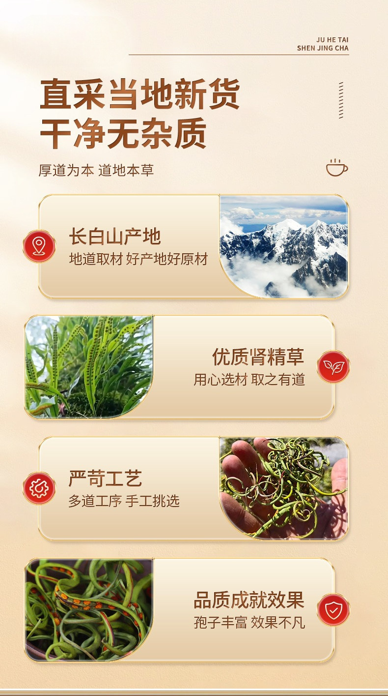 Shen Jing Cao Kidney Meridian Herb Dried Wild Herbal Tea 250g 5 Cans overview