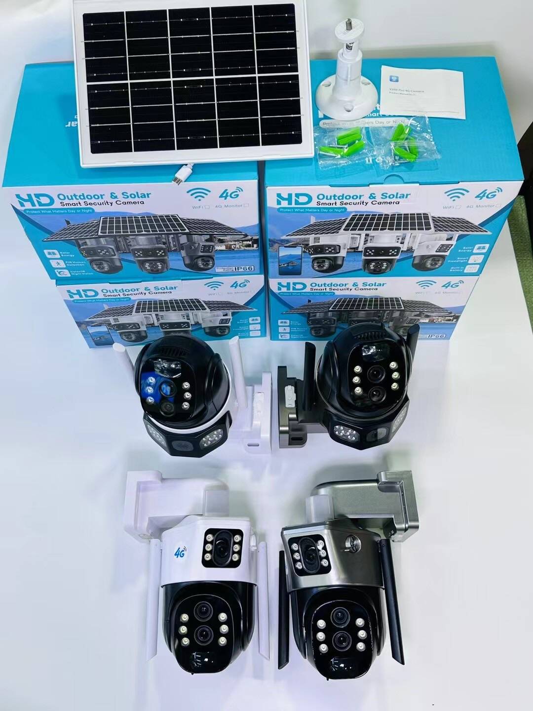 V380太阳能监控器360度手机远程室外夜视全景家用高清10