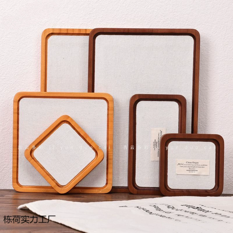 Высококачественный поднос для ювелирных изделий из цельного дерева, браслет-кольцо, ожерелье, поднос для ювелирных изделий, настольный поднос для хранения