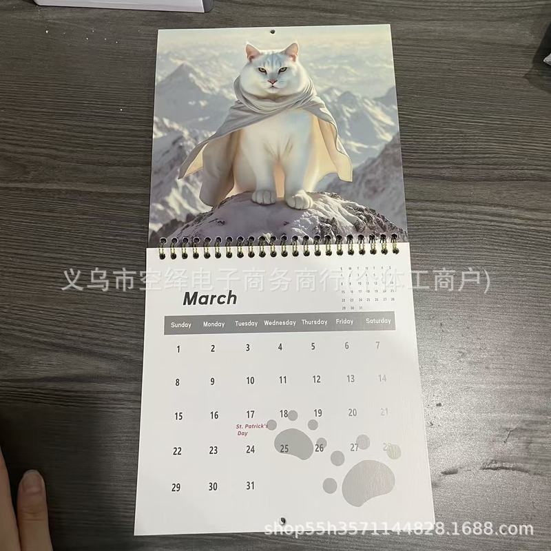 2026跨境新品Magical Cat抽象魔法猫日历是猫爱好者的理想礼物|undefined