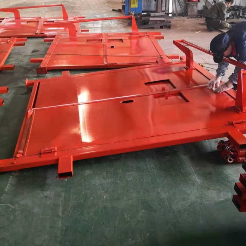 Doble puerta de aire sin presión anti-explosión de minería anti-explosión de gas protrusión bidireccional aislamiento de viento accesorio de puerta de aire anti-explosión de minería