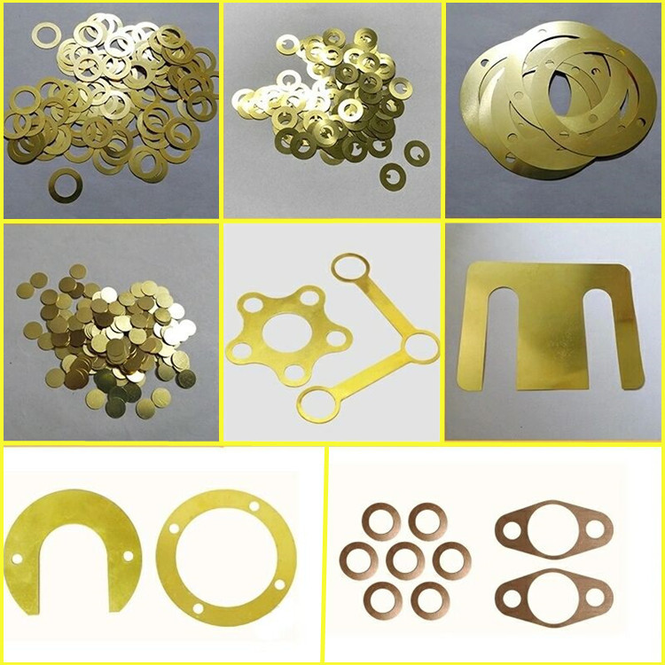 紫铜垫片 黄铜垫圈 超薄厚铜垫片 异形密封插片 激光精密切割