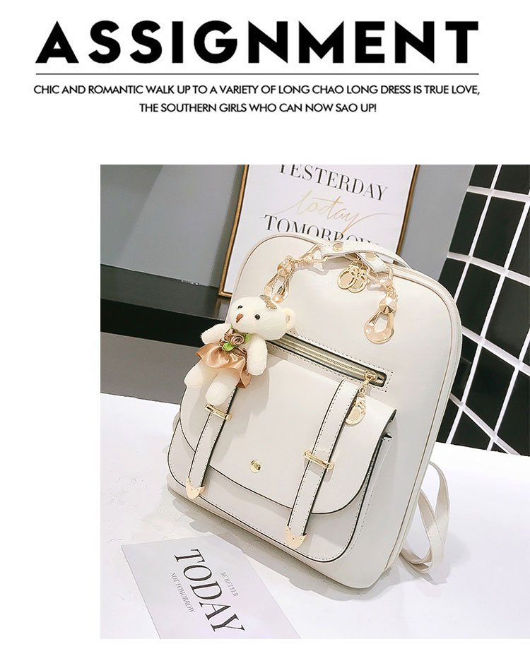 New style backpacks for women, fresh and cute student fashion and casual Korean-style women's bags, cross-border one-piece shipping worldwide undefined