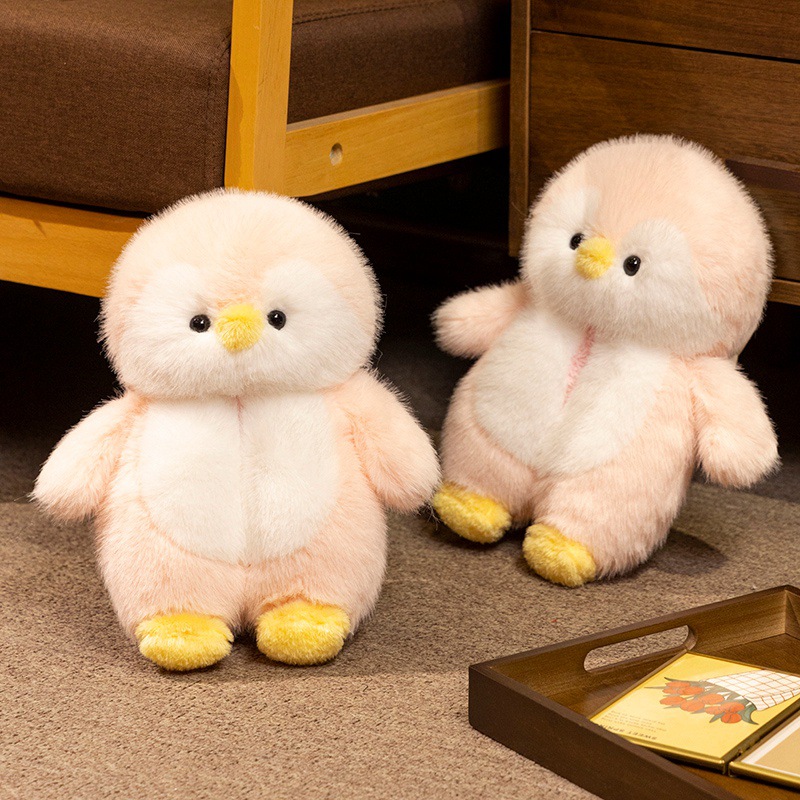 Penguin Baby Zapatillas de algodón mujeres lindas bolsas de pelusa Penguin hogar de fondo grueso invierno damas interior calentamiento zapatillas de lana