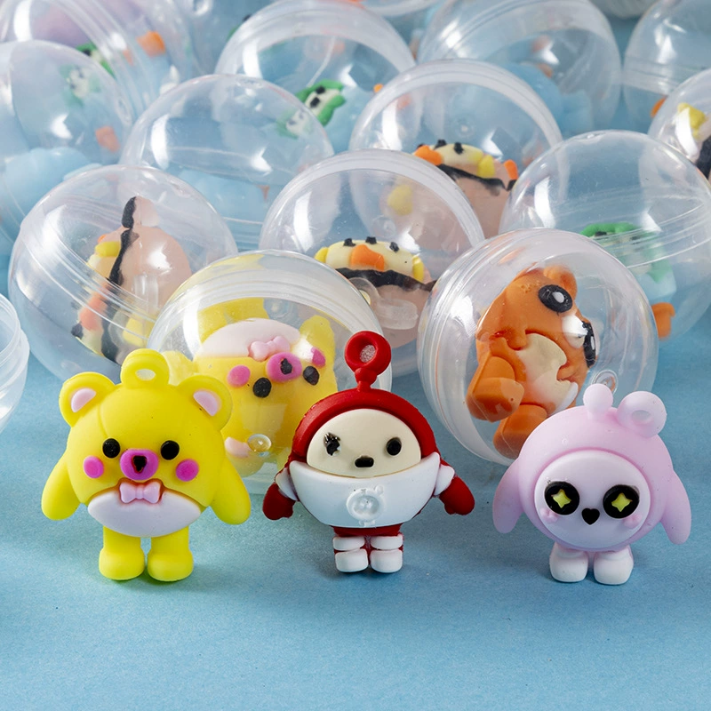 Прозрачная игрушка гашапон 45 мм Eggman, вечерние мультяшная кукла, 2 юаня, 4,5 см, гашапон, подарок, детская игрушка