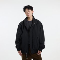 2025新款春秋季男士夹克韩版休闲简约立领百搭高级感时尚潮流外套